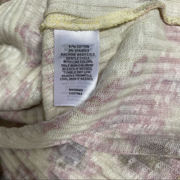 BP. Tie Dye Crop Rib T-Shirt - Picture 2 of 5